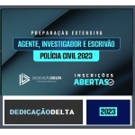 PREPARAÇÃO EXTENSIVA AGENTE, INVESTIGADOR E ESCRIVÃO DE POLÍCIA CIVIL ( DEDICAÇÃO DELTA 2024) PC SC